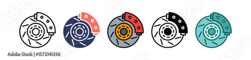 Brake Disc multiple icon