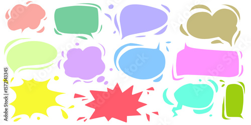 set of watercolor hand drawn watercolor