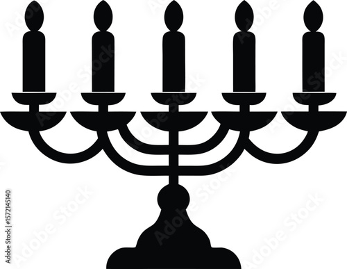 candelabra vector icon. Halloween Related Vector Icon.