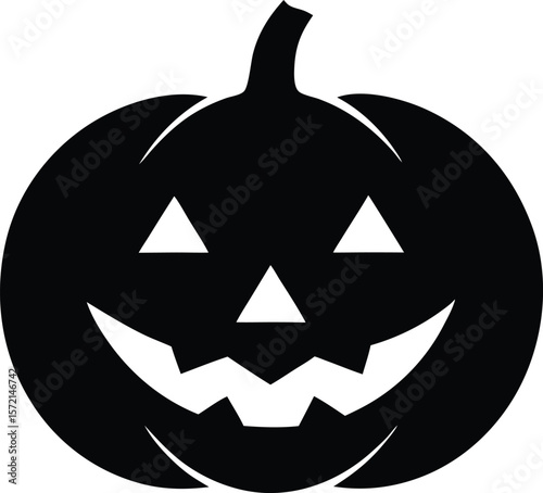 pumpkin face vector icon. Halloween Related Vector Icon.