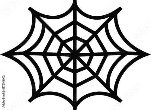 spider web vector icon. Halloween Related Vector Icon.