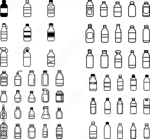 water bottle icon, reusable water bottle icon, portable water bottle icon, insulated water bottle icon, stainless steel water bottle, plastic water bottle icon, glass water bottle icon,