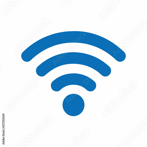 Wifi signal icon vector illustration for wireless internet connection hotspot network access point symbol 
