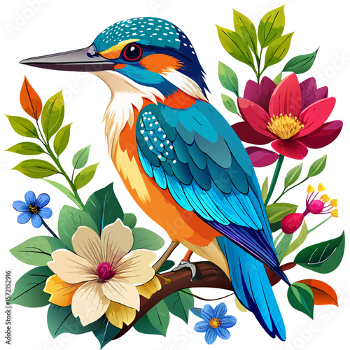 vector illustration of a bird