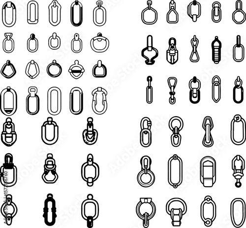 carabiner icons, climbing carabiner, locking carabiner, spring-loaded carabiner, climbing gear, outdoor carabiner, aluminum carabiner, steel carabiner, quickdraw carabiner, heavy-duty c