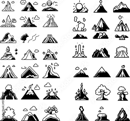 lava icons, flowing lava, lava flow, lava river, lava eruption, molten lava, lava rocks, lava eruption cloud, volcanic lava, lava lake, lava landscape, lava stream, lava stream flow, la