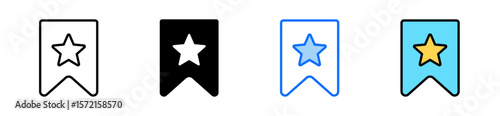 Favorite Icon Set Multiple Style Collection
