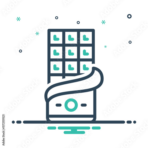 Mix icon for white chocolate