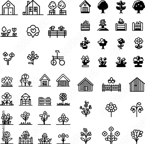 cottage garden icons, traditional cottage garden, English cottage garden, rustic garden, flower cottage garden, garden flowers, climbing roses, garden hedges, wildflower garden, colorfu