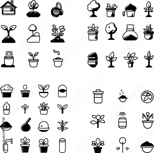 soil amendment icons, garden soil amendment, organic soil conditioner, soil nutrients, compost amendment, garden soil enhancer, soil enrichers, organic matter, pH adjusters, soil booste