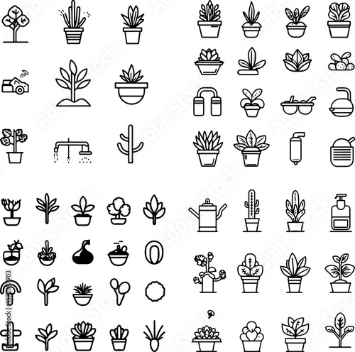 drought-tolerant garden icons, water-efficient garden, low-water plants, hardy plants, desert garden, xeriscaping, drought-resistant plants, sustainable landscaping, dry garden design,