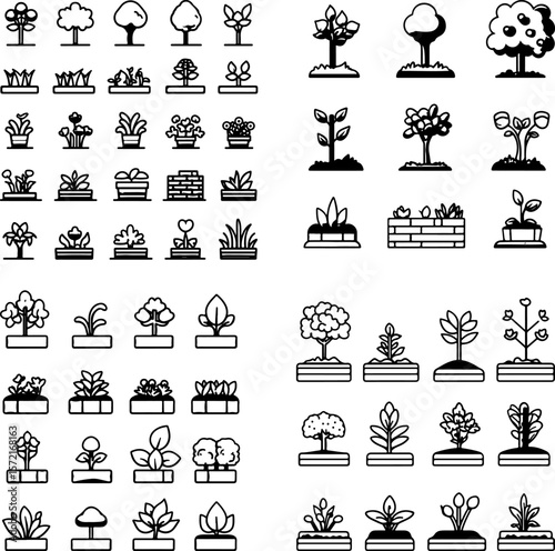 garden edging icons, landscape edging, flower bed edging, garden border, decorative edging, stone edging, brick garden edging, metal edging, wooden garden border, plastic garden edging,