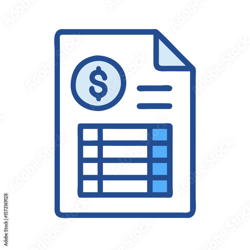Financial report showing business transactions and monetary values