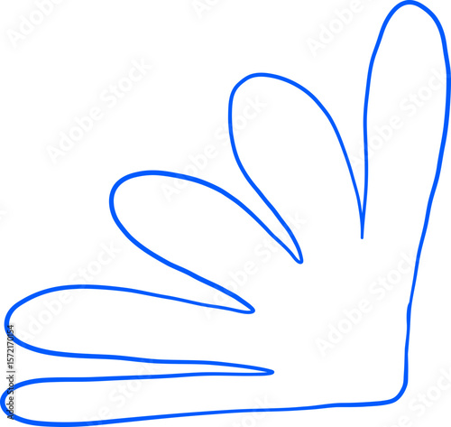 Abstract Curved Arm Blob Icon