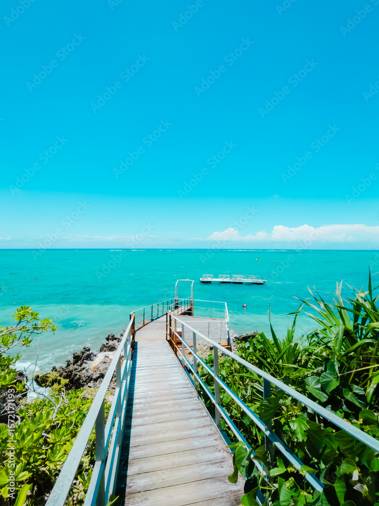 Fototapeta premium Moon Beach in Okinawa