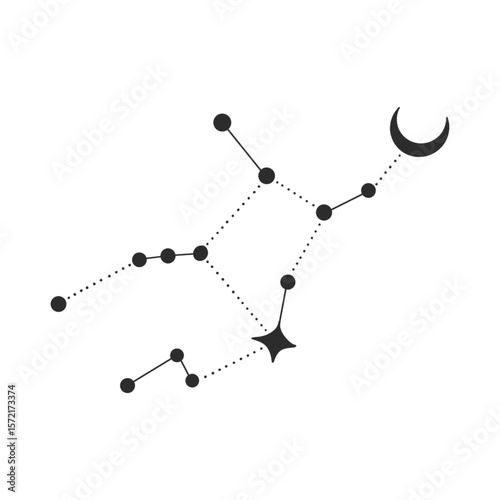 black and white molecule