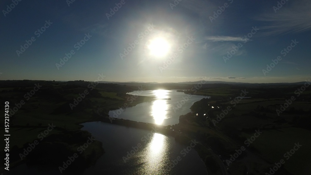 Fototapeta premium Scenic view of river amidst landscape