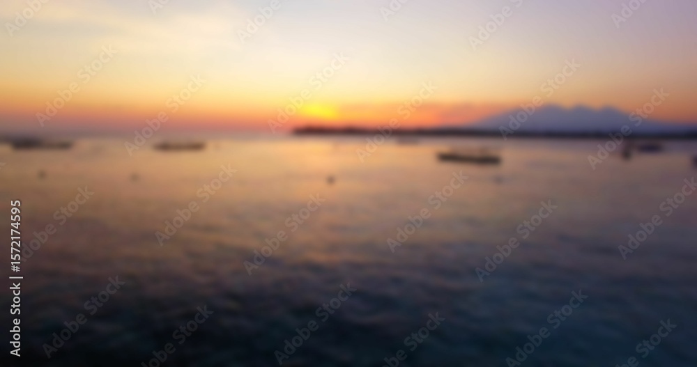 Obraz premium Sea against sky during sunset