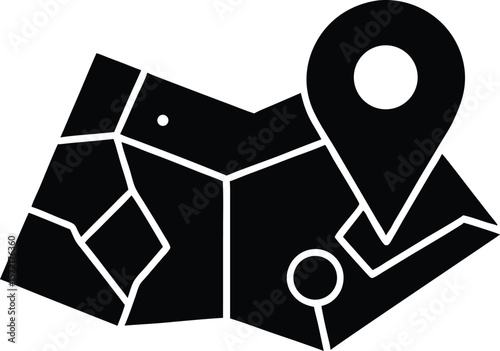 maps vector icon. Travel Related Vector Icon.