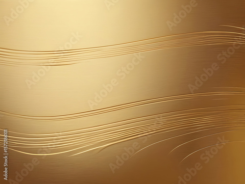 Golden Smooth Gradient Texture with Minimal Flow Lines and Elegant Metallic Background ai