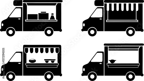 food truck icon mobile kitchen food van street foo (3).eps