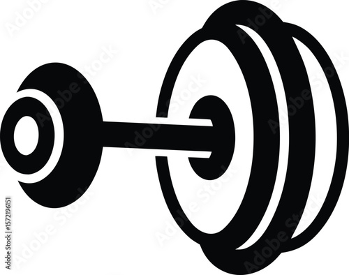 dumbbell isolated on white background