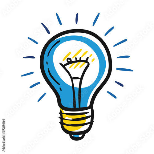A lightbulb illuminates with innovation, ideas, and creative solutions