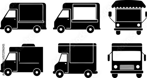 food truck pictograms on white background  vehicle (1).eps