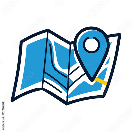 A blue map with a location pin indicates the destination point