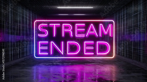 A vibrant neon sign displaying 