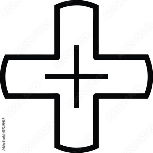 vector cross icon