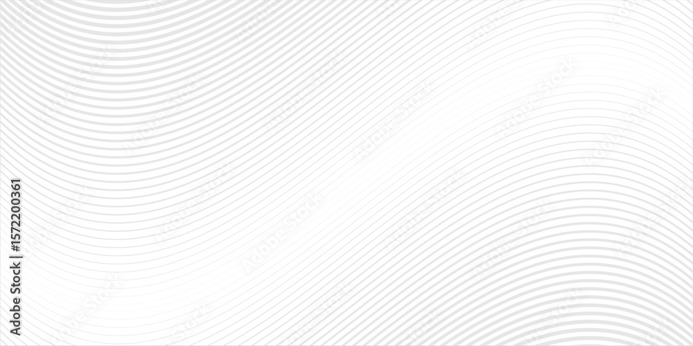 Abstract Black smooth wave on a white background. Dynamic sound wave. Design element. Vector illustration.