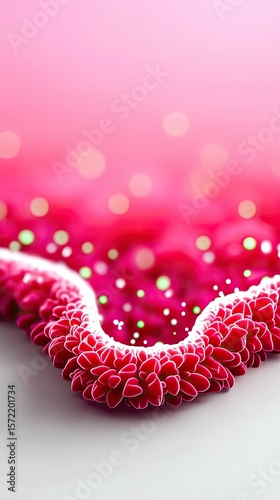 Pink and Red Supernova Shockwave Abstract Background