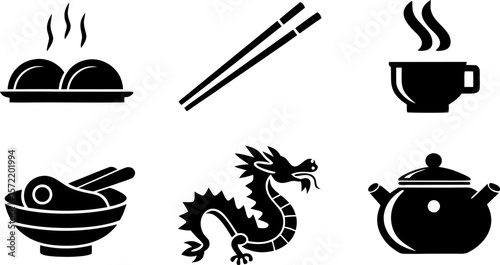 icons set chinese cuisine and culture (1).eps