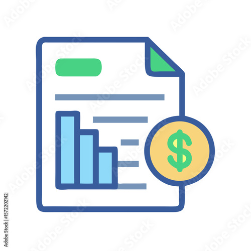 Financial report showing profit loss and monetary value