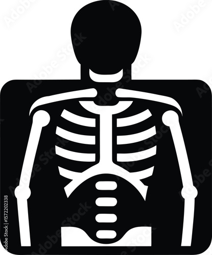 vector illustration of a skeleton
