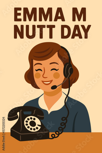 Illustration of a customer service representative on the phone