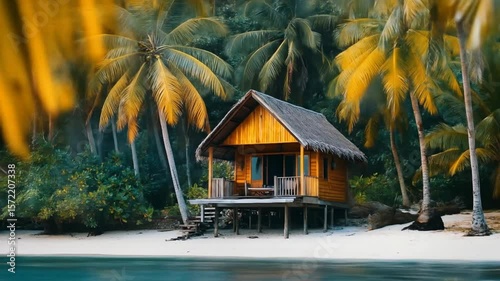 Beach Hut Paradise - Island Getaway-Footage