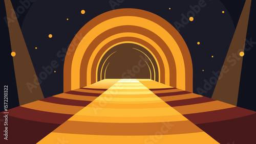 tunnel in the night