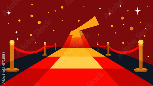 red carpet on a white background