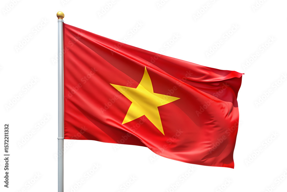 Vietnam Flag on transparent background Vietnam Flag on transparent background