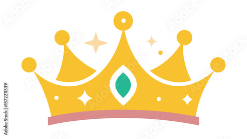 golden crown vector illustration