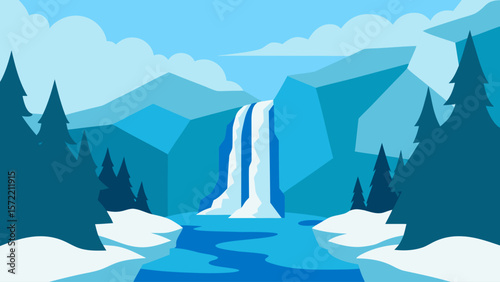 polar bear in the mountains