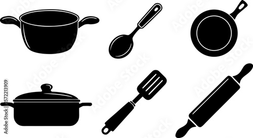 silhouettes of kitchenware (1).eps