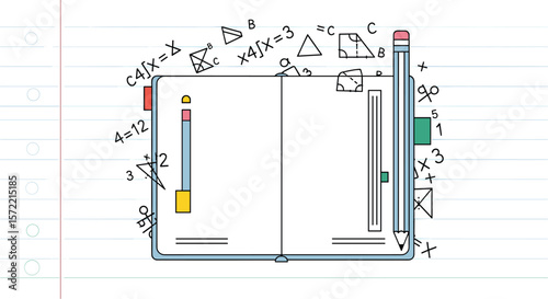 Exploring geometric shapes and their properties through mathematical diagrams and illustrations