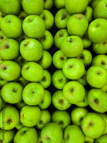 Green apple (Malus domestica) is a type of apple known for its bright green color and its fresh, tangy flavor with a crisp and juicy texture.