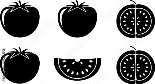 tomato icon vector illustrations  fresh and ripe t.eps