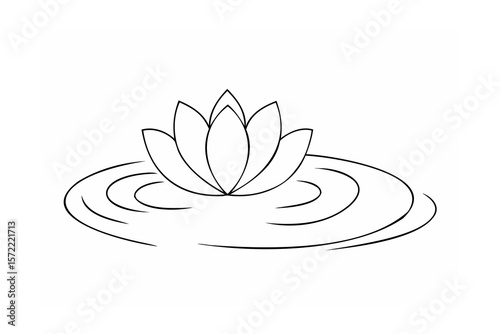 Lotus flower on rippling water ripples nature