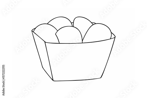 Carton of eggs food breakfast