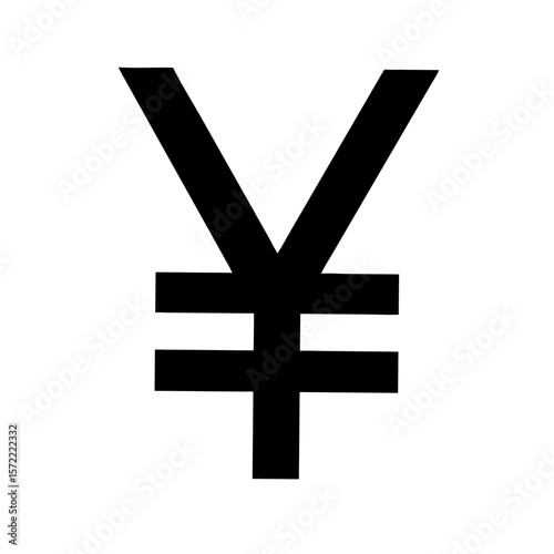 Japanese Yen Currency Symbol Silhouette yen symbol Japanese currency
